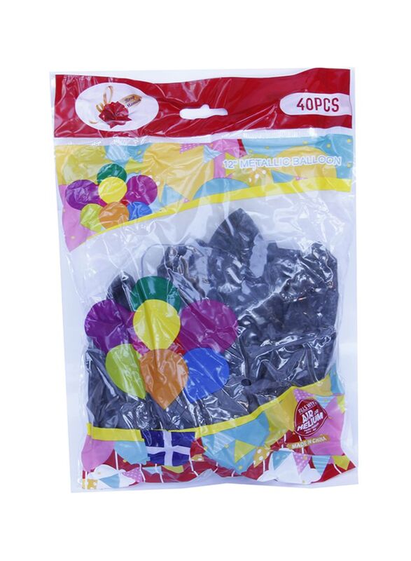 

Rosymoment 40-Piece 12-Inch Decorative Party Balloons Set, Black