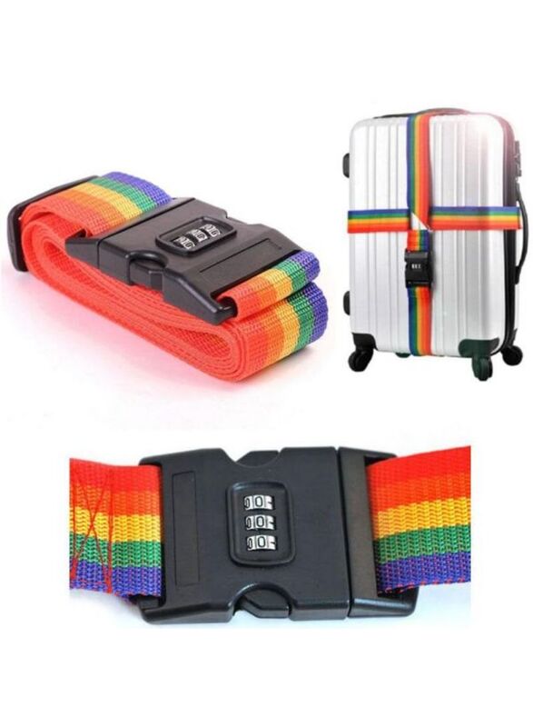 

Soui Strap Luggage Strap Belt with Digits Combination Lock, Multicolour