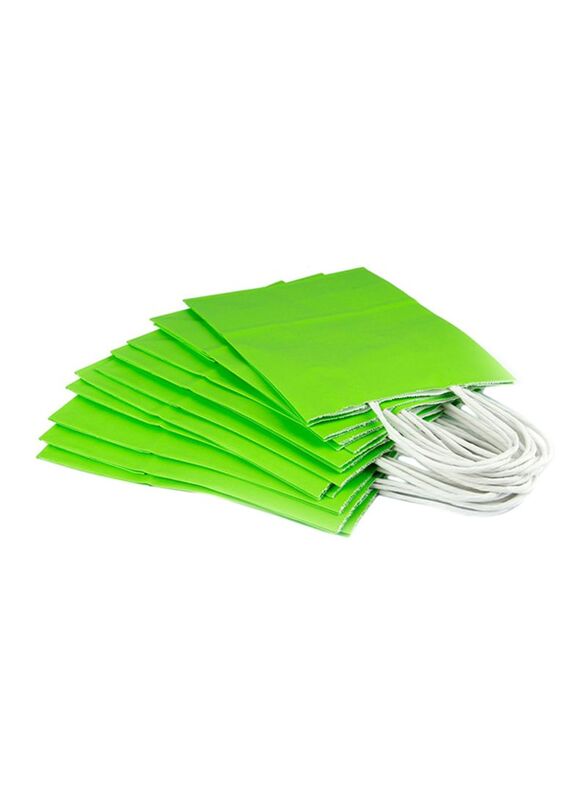 

Rosymoment Paper Shopping Bags, 12 Pieces, Green