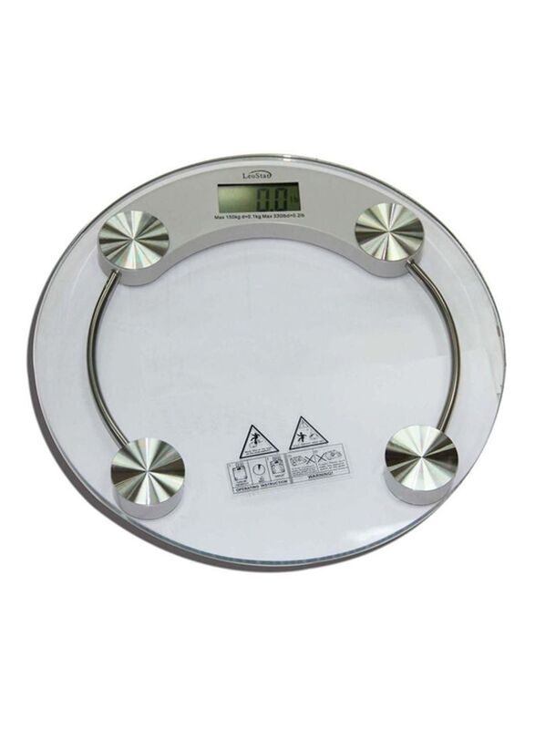 

Leostar Electronic Digital Body Weighing Scale with 180kg Capacity, SL-7201, Clear