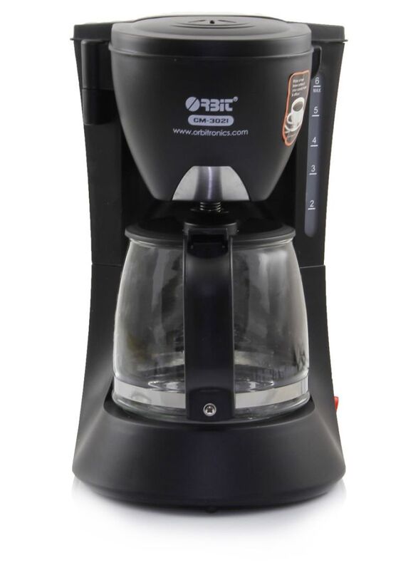 

Orbit 0.6L Coffee Maker, 600W, CM-3021, Black