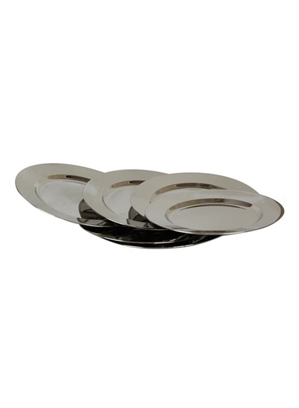 

Rosymoment 6-Piece 7.5-Inch Dinner Plate Set Silver