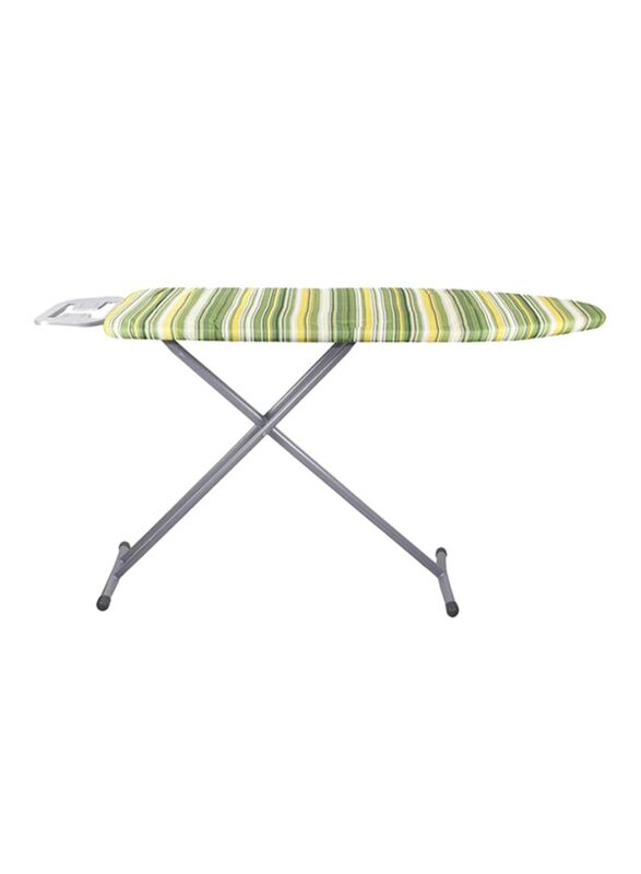 

In-House Folding Iron Board, 48 x 15 Inch, Green/Yellow