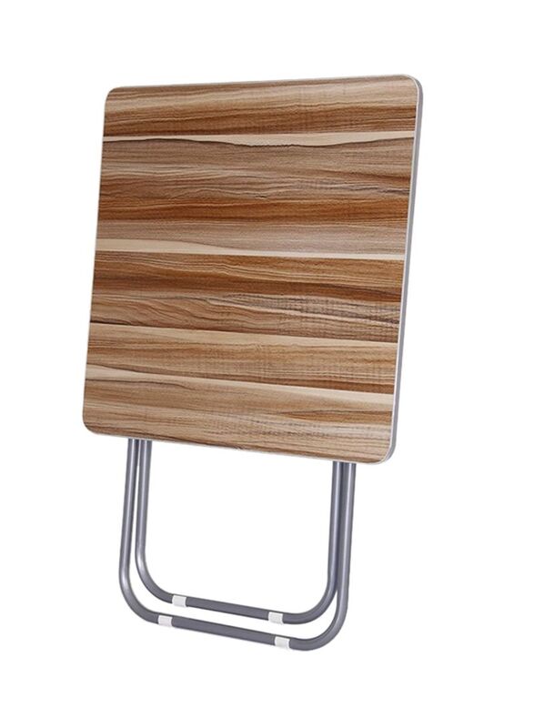 

In-House Foldable Table, Brown/Silver
