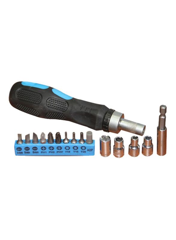 

Generic 16-Piece Screwdriver Set, Black/Blue/Silver