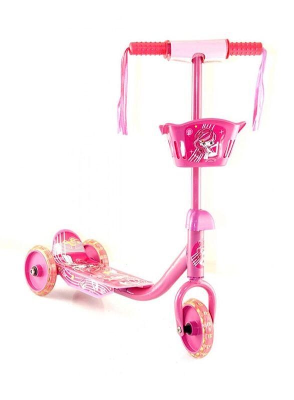 

Generic 3 Wheel Kick Scooter, Ages 3+, Pink