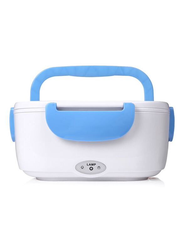 

Generic Portable Electric Heating Lunch Box, White/Blue