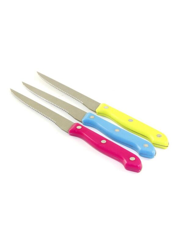 

Generic 3-Piece Kitchen Knife Set, Pink/Blue/Yellow