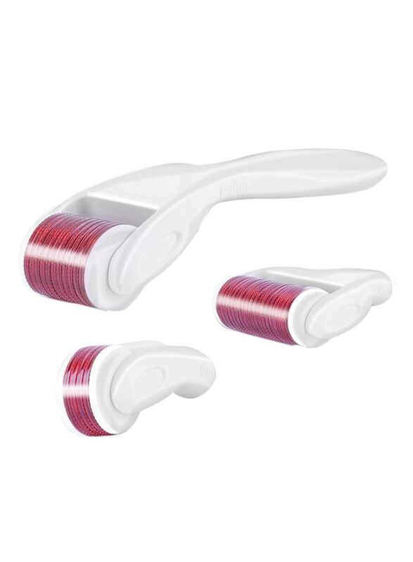 

Boobeauty 4-in-1 Derma Roller Kit, 3-Piece, Red/White
