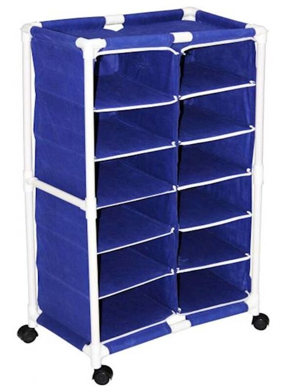 

Generic 6-Layer Shoe Rack, 97 x 60 x 30cm, Blue/White