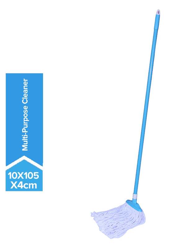 

Cleano Hy-Sorb Cotton String Mop, 10x105x4cm, Blue/White
