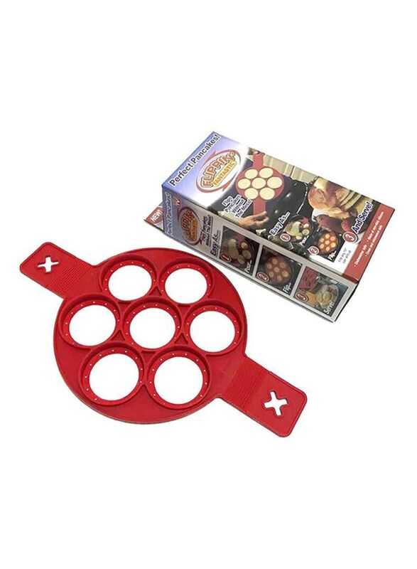 

Generic 7 Slot Multifunctional Pancake Maker, Red