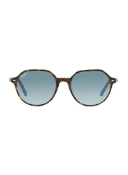 Ray-Ban Full Rim Thalia Square Havana/Light Blue Unisex Sunglasses, Blue Lens, RB2195, 55/18/145