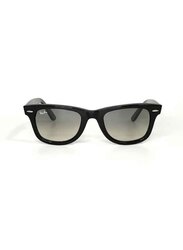 Ray-Ban Full-Rim Wayfarer Black Sunglasses Unisex, Grey Lens, RB2140 901/32, 50/22/150