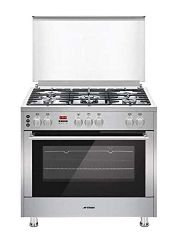 

Aftron 5 Burner Gas Cooker, AFPGR9560SSD-BF, Silver