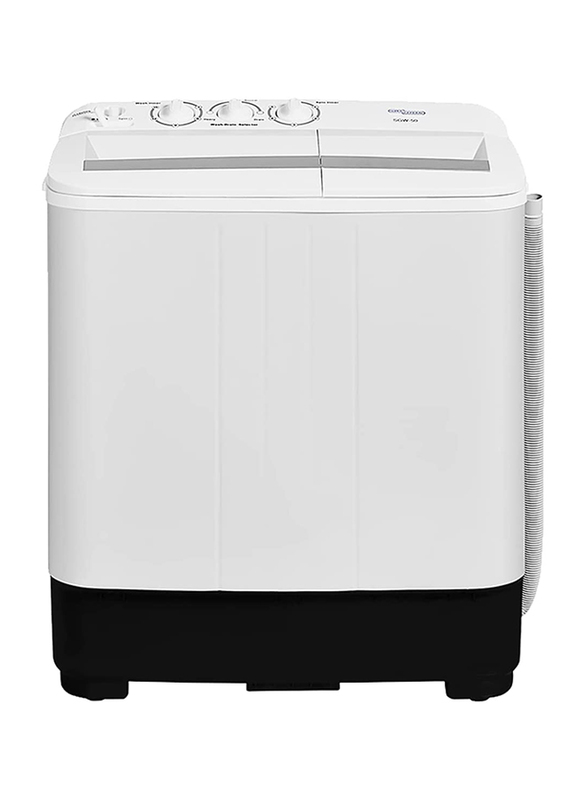 

Super General 5 Kg Twin Tub Top Load Semi Automatic Washing Machine, SGW50, White