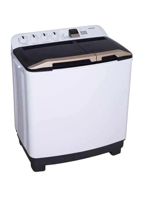 

Toshiba 12 Kg Twin Tub Top Load Semi Automatic Washer, VH-H130WA, White