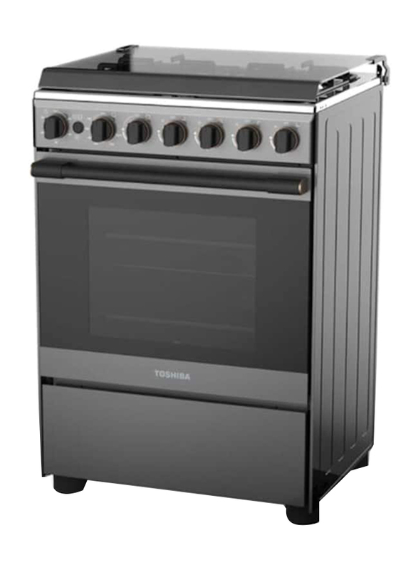 

Toshiba 4 Burner Stainless Steel Gas Cooking Range, TBA-24BMG4G089KS, Grey