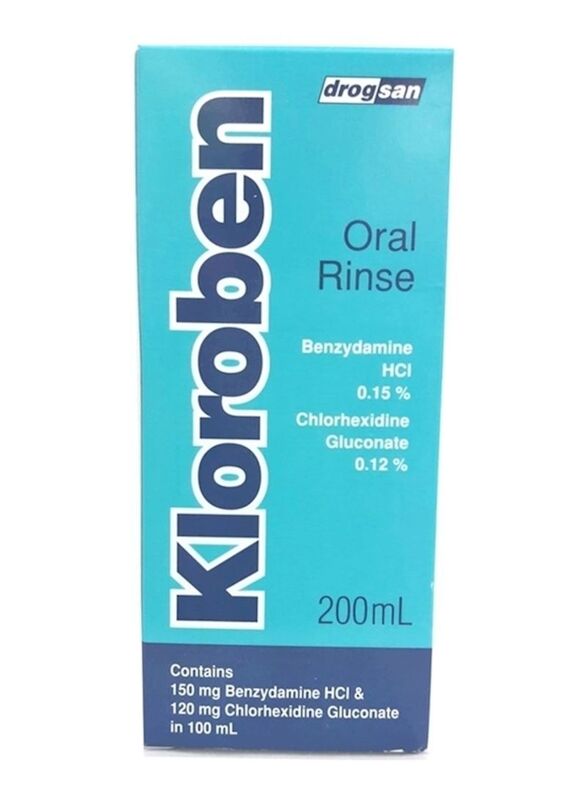 

Kloroben Refreshing Antibacterial Oral Rinse, 200ml