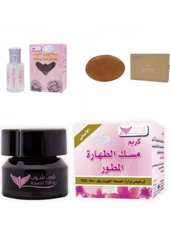 

Kuwait Shop Developed Purity Musk Cream + White Silk Musk + Silk Musk Soap, Set