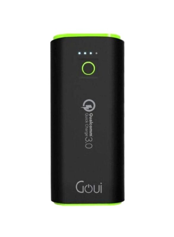

Goui 17000mAh Portable Power Bank, Black/Green