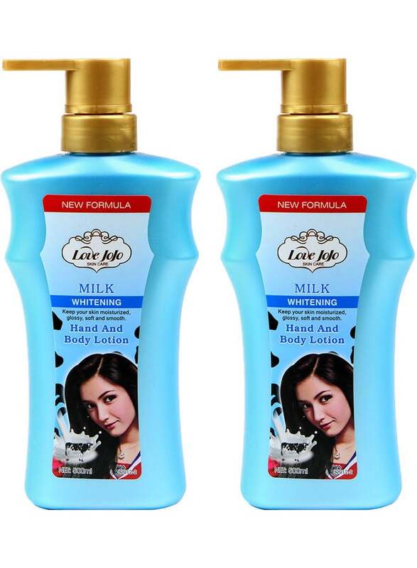 

Love Jojo Milk Whitening Hand & Body Lotion, 1000ml, 2 Piece