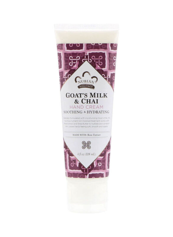 

Nubian Heritage Goat's Milk & Chai Hand Cream, 118gm