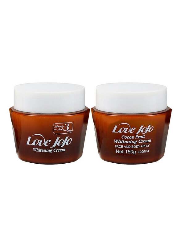 

Love JoJo Cocoa Fruit Essence Face and Body Whitening Cream, 2 Pieces
