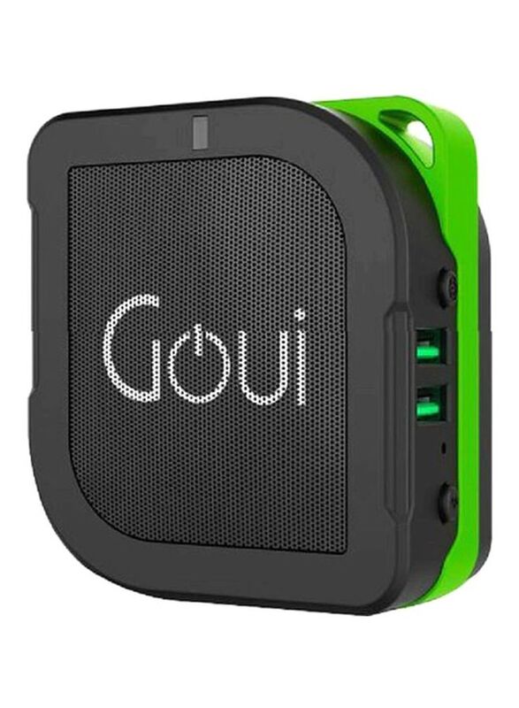 

Goui Portable Bluetooth Speaker, Black/Green