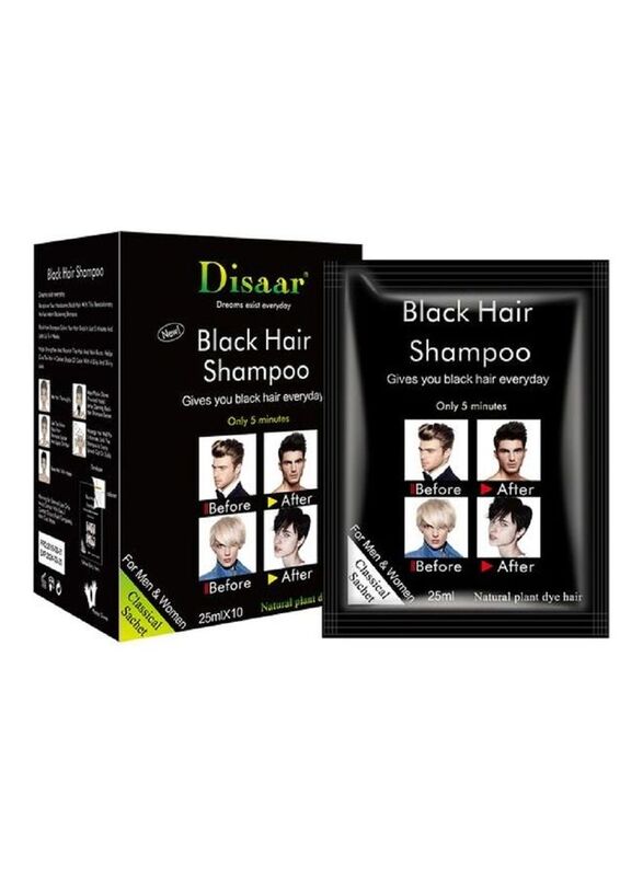 

Disaar Hair Shampoo, 25 x 10ml, Black