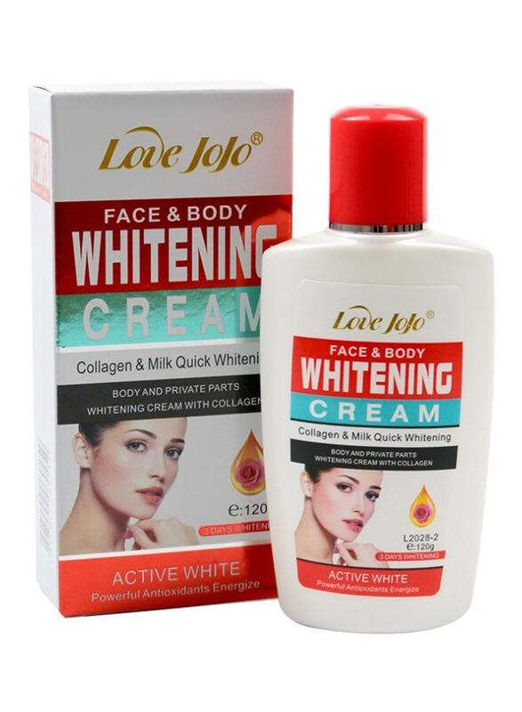 

Love JoJo Face & Body Collagen & Milk Quick Whitening Cream, 120gm