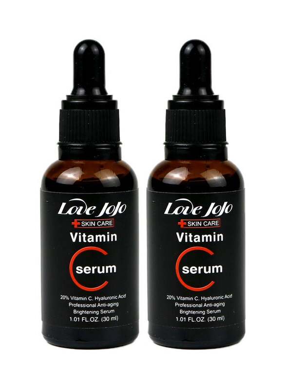 

Love JoJo Vitamin C & Hyaluronic Acid Professional Anti-aging Brightening Serum, 2 Pieces x 30ml