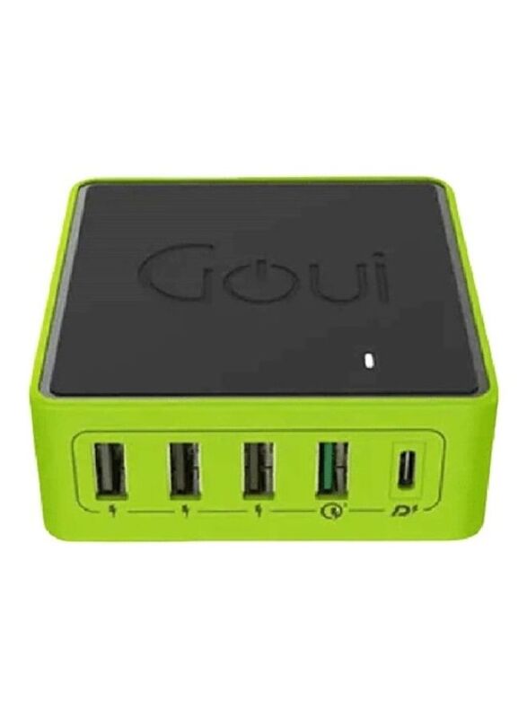 

Goui Kimba Light Powerful Desktop Wall Charger, Green/Black