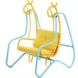 Yulan Rocking Swing Seat, Yellow/Blue