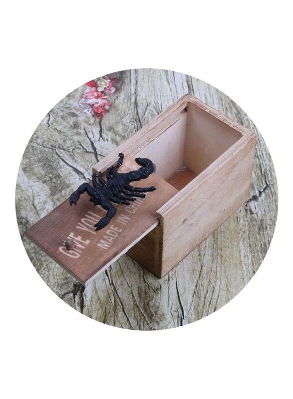 

Generic Wooden Prank Spider Scare Box, Ages 13+