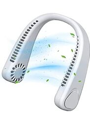 Bladeless Rechargeable Neck Fan, MW1402, White