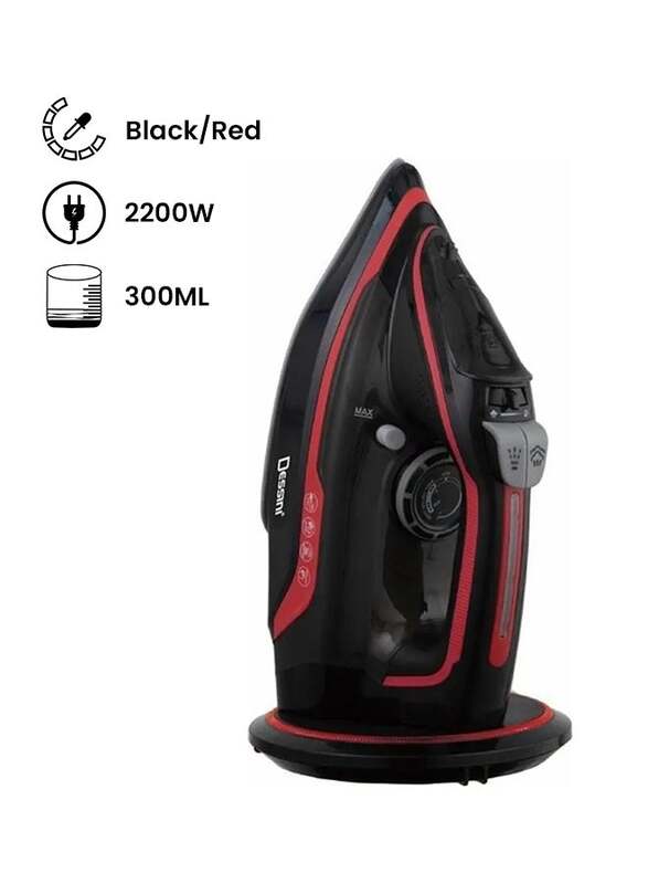 

Dessini Steam Iron, SI-4004, Black/Red