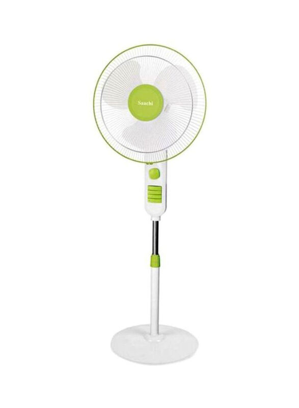 

Saachi 3 Speed Control Stand Fan, NL-FN-1689-GN, White/Green