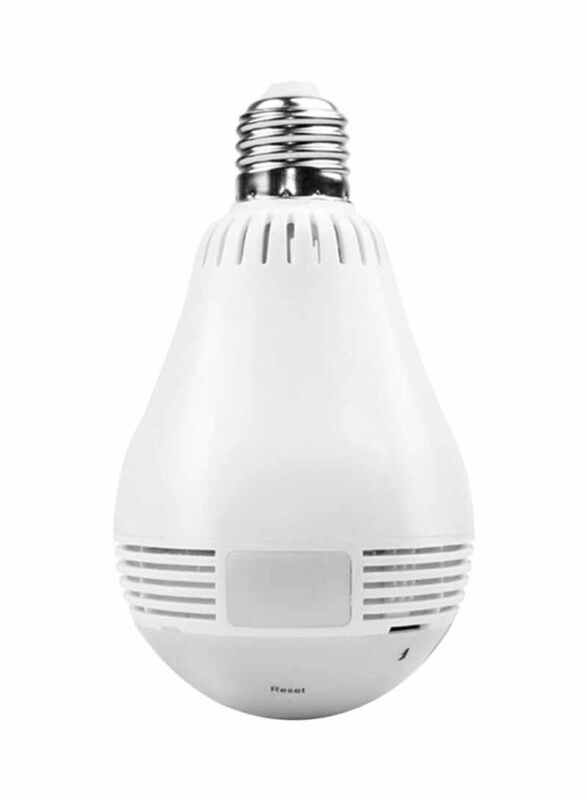 

Generic Surveillance Camera With 360 Degree Panoramic Bulb, White/Green