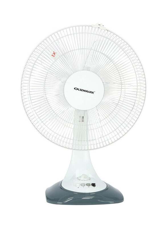 

Olsenmark Stainless Steel Table Fan, OMF1699, White