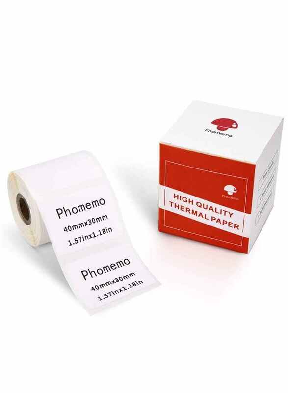 

Phomemo Label Maker Thermal Stickers Paper Roll, 40x30mm, White