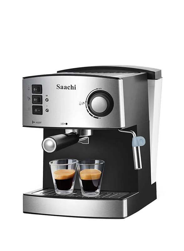 

Saachi 150ml All-In-One Coffee Maker, 850W, NL-COF-7055, Black/Silver