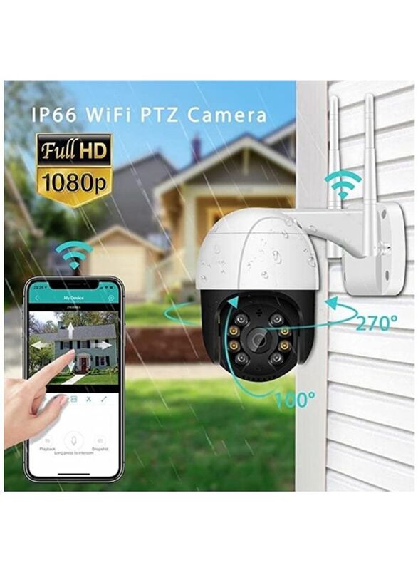 

Generic WiFi Surveillance Camera With Wireless & Night Vision, White