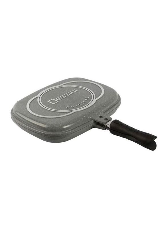 

Dessini 36cm Double Side Die Casting Rectangular Grill Pan, Grey