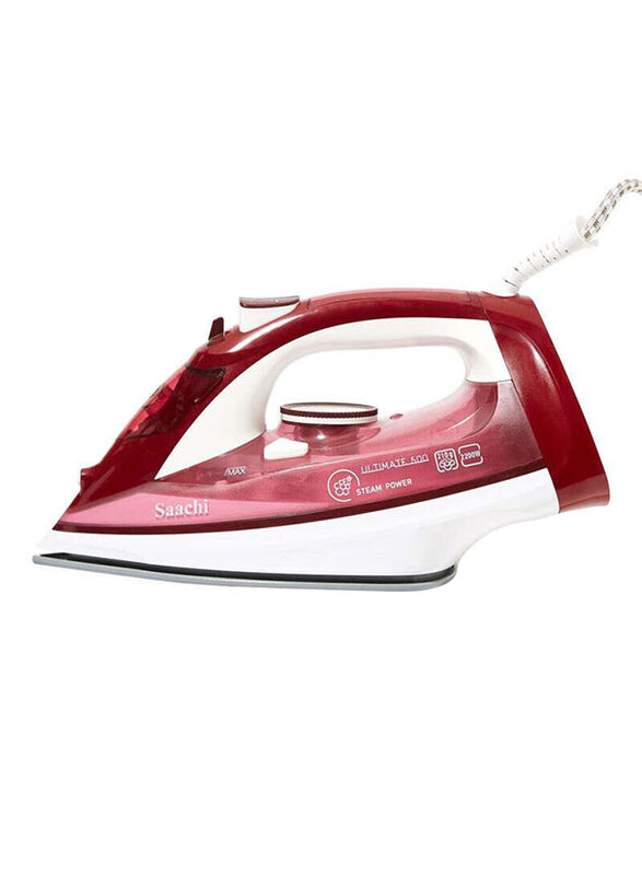 

Saachi Steam Iron with a Ceramic Soleplate, NL-IR-393C-RD, Maroon