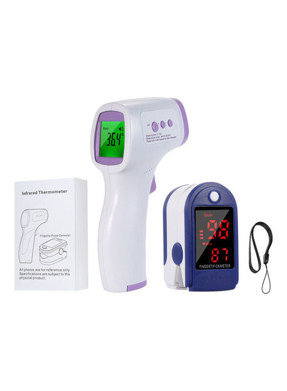 

Generic Digital Infrared Thermometer & Fingertip Pulse Oximeter, Multicolour