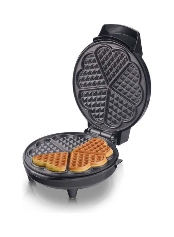 

Saachi 5-Piece Bite-Size Heart Shaped Waffles Maker, 1000W, NL-WM-1568-BK, Black, Black