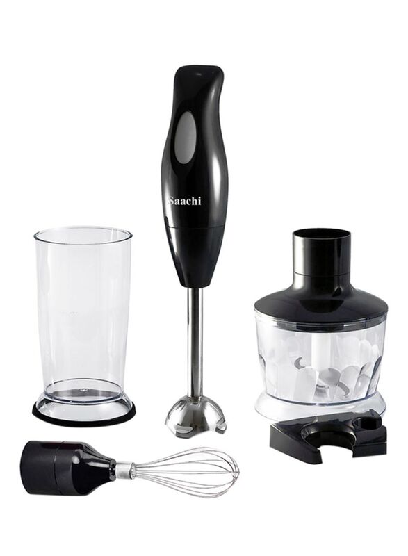 

Saachi 700ml 4-in-1 Hand Blender, 200W, NL-CH-4260-BK, Black/Silver