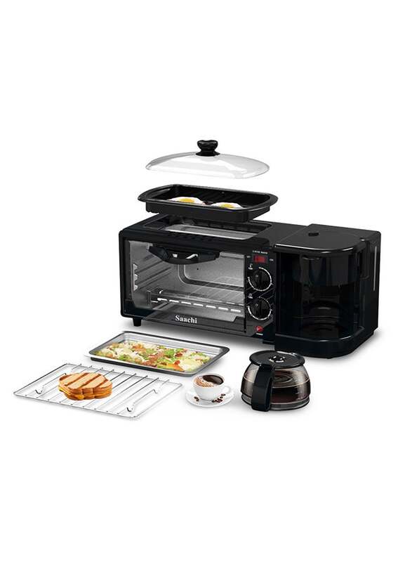 

Saachi 9L Breakfast Maker Oven, NL-BS-2951, Black