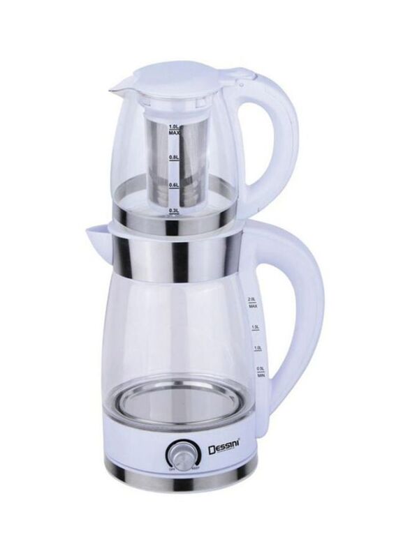 

Dessini 2L Electric Kettle With Tea Pot, DTM7007, Multicolour